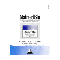 Farba akwarelowa Maimeri Blu – półkostka 1.5 ml – Błękit kobaltowy ciemny