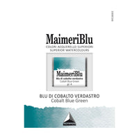 Farba akwarelowa Maimeri Blu – półkostka 1.5 ml – Błękit kobaltowy zielonawy