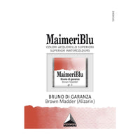 Farba akwarelowa Maimeri Blu – półkostka 1.5 ml – Marzanna brązowa alizarynowa