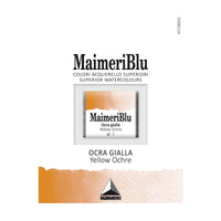 Farba akwarelowa Maimeri Blu – półkostka 1.5 ml – Ogra żółta
