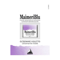 Farba akwarelowa Maimeri Blu – półkostka 1.5 ml – Ultramaryna fioletowa