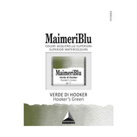 Farba akwarelowa Maimeri Blu – półkostka 1.5 ml – Zieleń Hookera