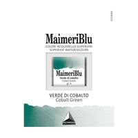 Farba akwarelowa Maimeri Blu – półkostka 1.5 ml – Zieleń kobaltowa
