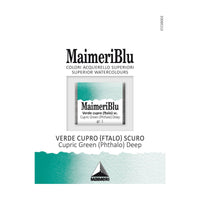 Farba akwarelowa Maimeri Blu – półkostka 1.5 ml – Zieleń miedziowa ciemna