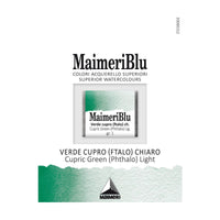 Farba akwarelowa Maimeri Blu – półkostka 1.5 ml – Zieleń miedziowa jasna