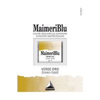 Farba akwarelowa Maimeri Blu – półkostka 1.5 ml – Zielone złoto