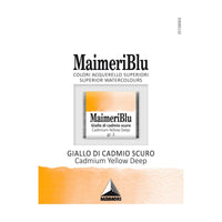Farba akwarelowa Maimeri Blu – półkostka 1.5 ml – Żółcień kadmowa ciemna