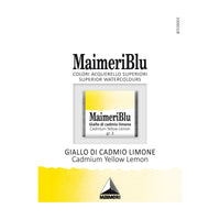 Farba akwarelowa Maimeri Blu – półkostka 1.5 ml – Żółcień kadmowa cytrynowa