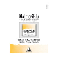 Farba akwarelowa Maimeri Blu – półkostka 1.5 ml – Żółcień neapolitańska średnia