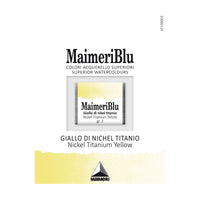 Farba akwarelowa Maimeri Blu – półkostka 1.5 ml – Żółcień niklowo-tytanowa