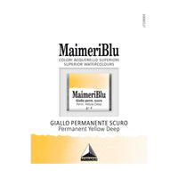 Farba akwarelowa Maimeri Blu – półkostka 1.5 ml – Żółcień trwała ciemna