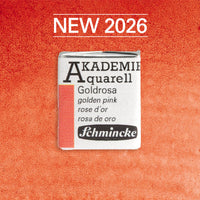 Farba akwarelowa Schmincke AKADEMIE półkostka - Golden pink – 305 Złoty róż