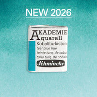 Farba akwarelowa Schmincke AKADEMIE półkostka - Golden pink – 505 Morski błękit