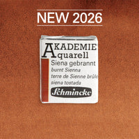 Farba akwarelowa Schmincke AKADEMIE półkostka - Golden pink – 662 Siena palona