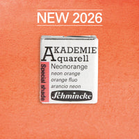 Farba akwarelowa Schmincke AKADEMIE półkostka - Golden pink – 951 Neonowy pomarańczowy