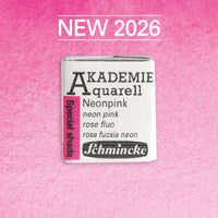 Farba akwarelowa Schmincke AKADEMIE półkostka - Golden pink – 952 Neonowy różowy
