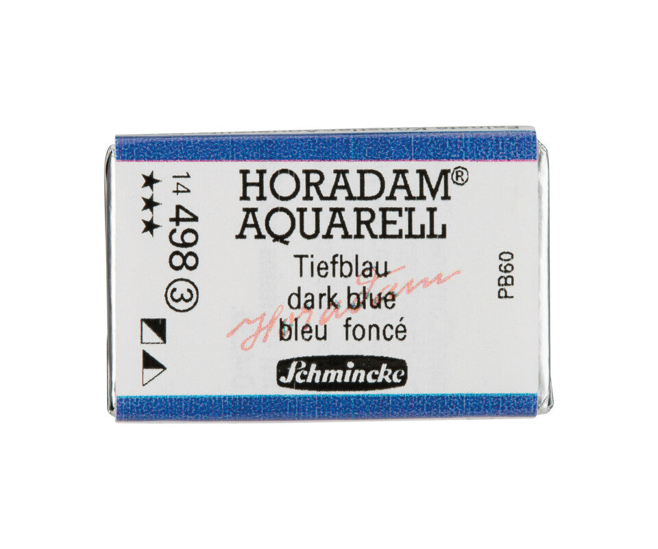 Farba akwarelowa Schmincke Horadam w całej kostce – Dark blue – 498 Ciemnoniebieski