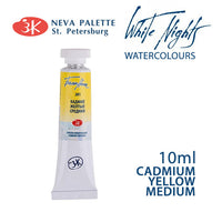 Farba akwarelowa White Nights 10 ml | różne odcienie - Żółcień kadmowa średnia
