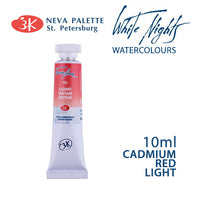 Farba akwarelowa White Nights 10 ml | różne odcienie - Czerwień kadmowa jasna