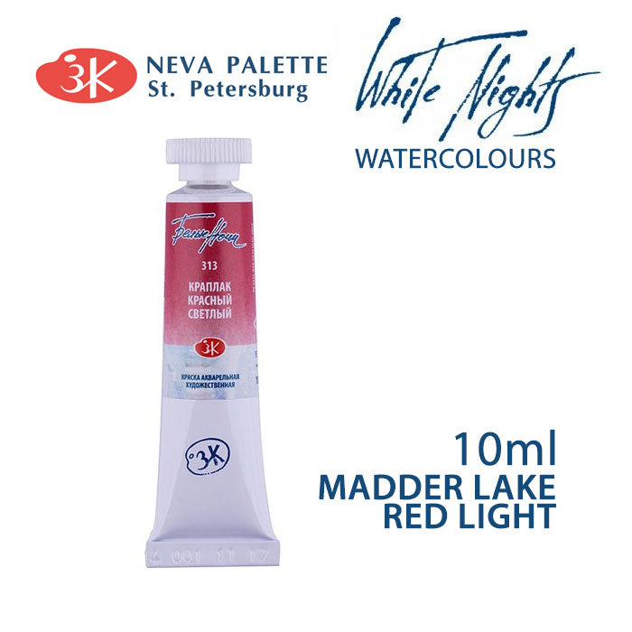 Farba akwarelowa White Nights 10 ml | różne odcienie - Karminowa czerwień madderowa jasna