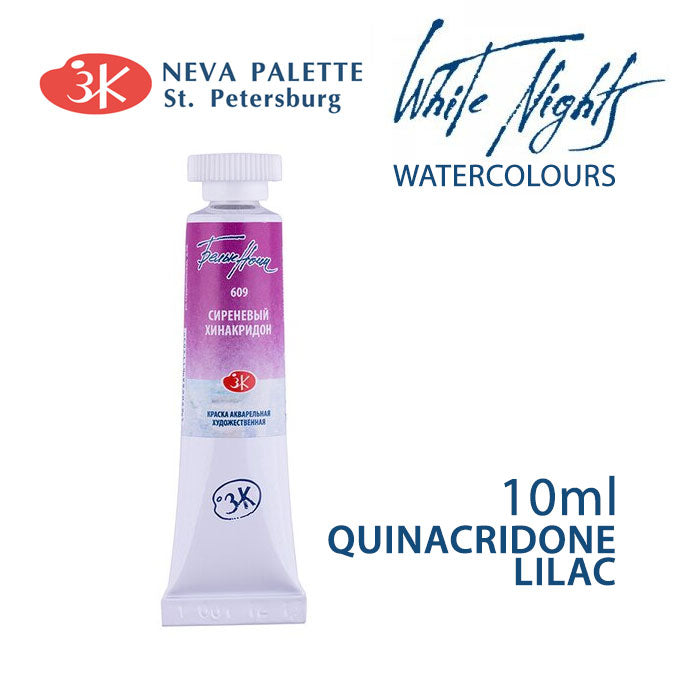 Farba akwarelowa White Nights 10 ml | różne odcienie - Fiolet chinakrydonowy
