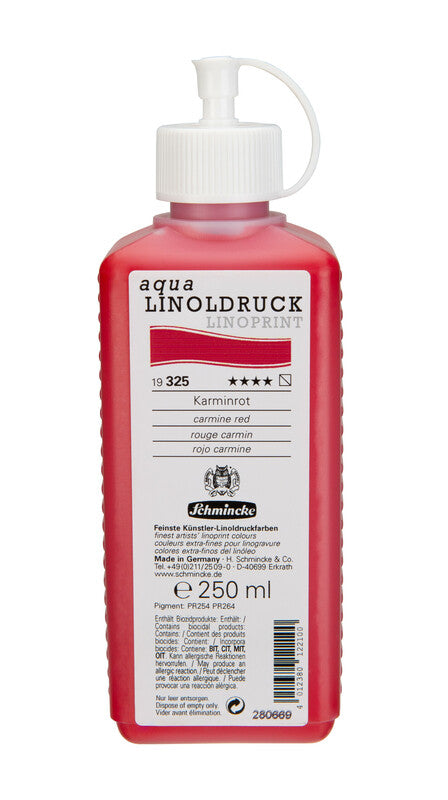 Farba do linorytu Schmincke aqua-LINOPRINT 250 ml – 325 Czerwień karminowa