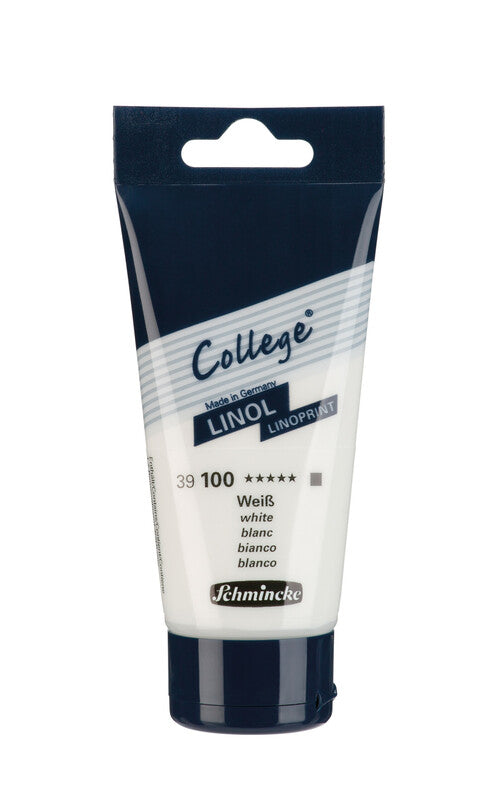 Farba do linorytu Schmincke College Linol 75 ml – 100 Biel