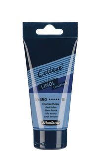 Farba do linorytu Schmincke College Linol 75 ml – 450 Ciemnoniebieski