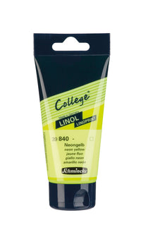 Farba do linorytu Schmincke College Linol 75 ml – 840 Neonowy żółty