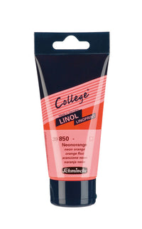 Farba do linorytu Schmincke College Linol 75 ml – 850 Neonowy pomarańczowy
