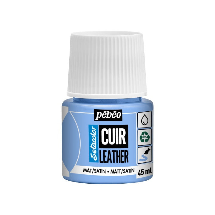 Farba do skóry Pebeo Setacolor matt/satin 45 ml - błękit lodowy