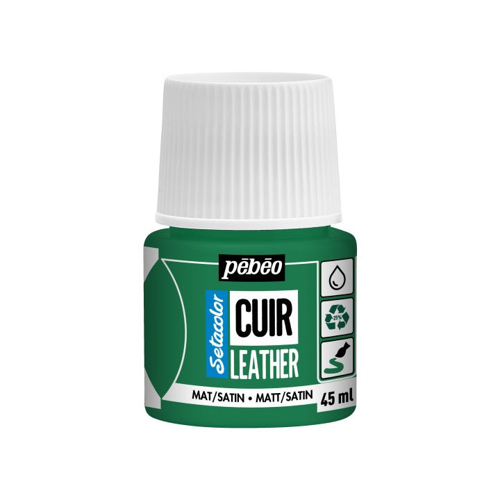 Farba do skóry Pebeo Setacolor matt/satin 45 ml - zieleń kaktusowa