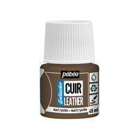 Farba do skóry Pebeo Setacolor matt/satin 45 ml - brąz espresso