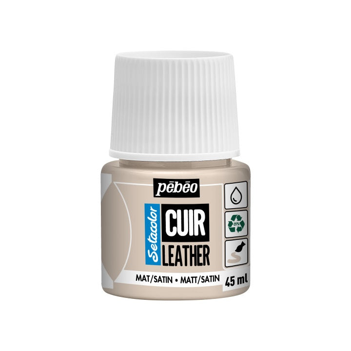 Farba do skóry Pebeo Setacolor matt/satin 45 ml - beż różowy
