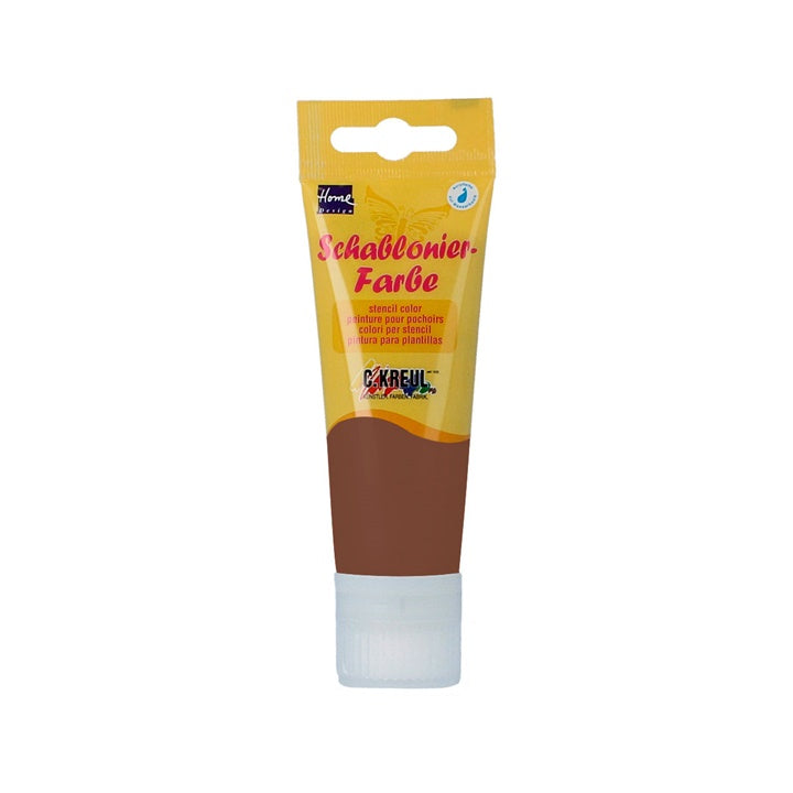 Farba do szablonów Kreul 75 ml | różne odcienie - czekoladowy brąz