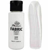 Farba do tkanin Phoenix 59 ml biała