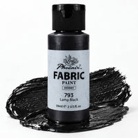 Farba do tkanin Phoenix 59 ml – czerń lampowa