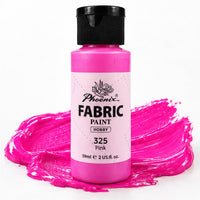 Farba do tkanin Phoenix 59 ml różowa 325