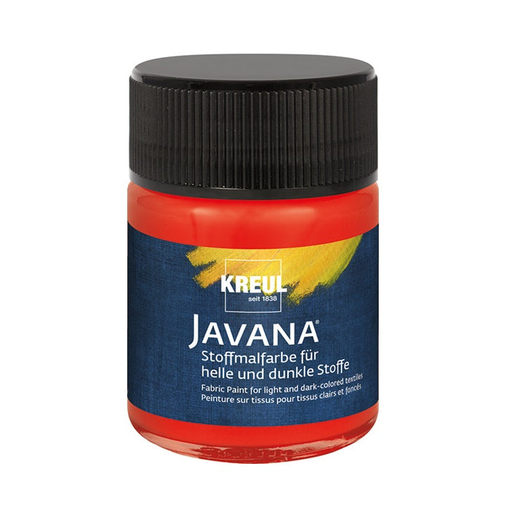 Farba do jasnych i ciemnych tkanin JAVANA 50 ml – czerwona