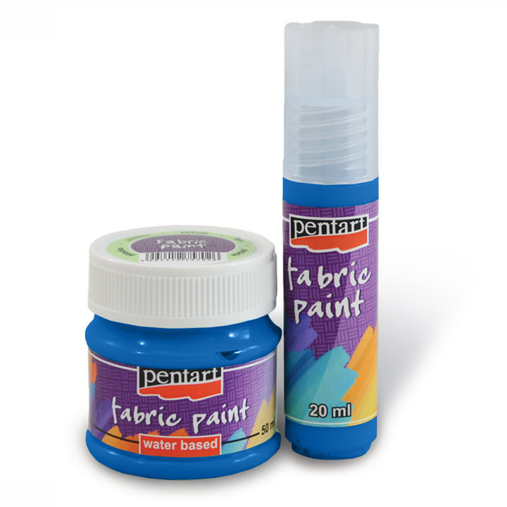 Farba do tkanin - 50 ml – 3475 - niebieska