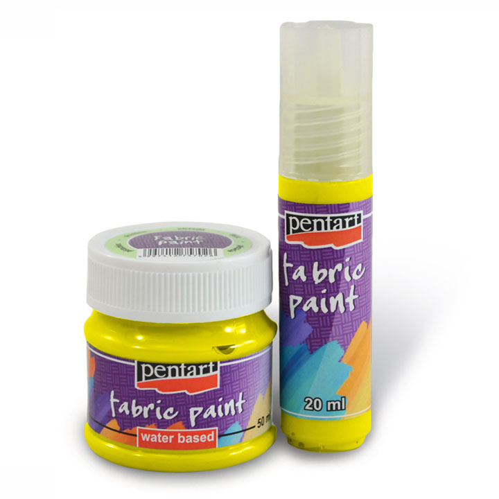 Farba do tkanin - 50 ml – 3480 - żółta