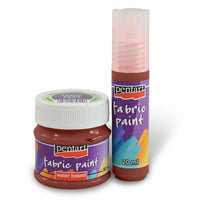 Farba do tkanin - 50 ml – 3481 - ciemnobrązowa