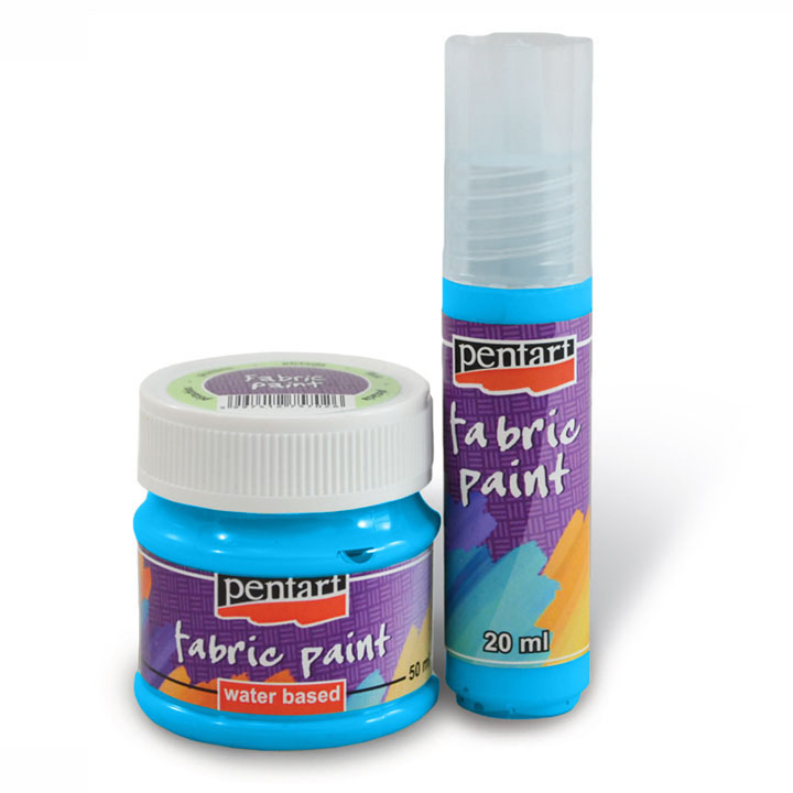 Farba do tkanin - 50 ml – 3483 - jasnoniebieska