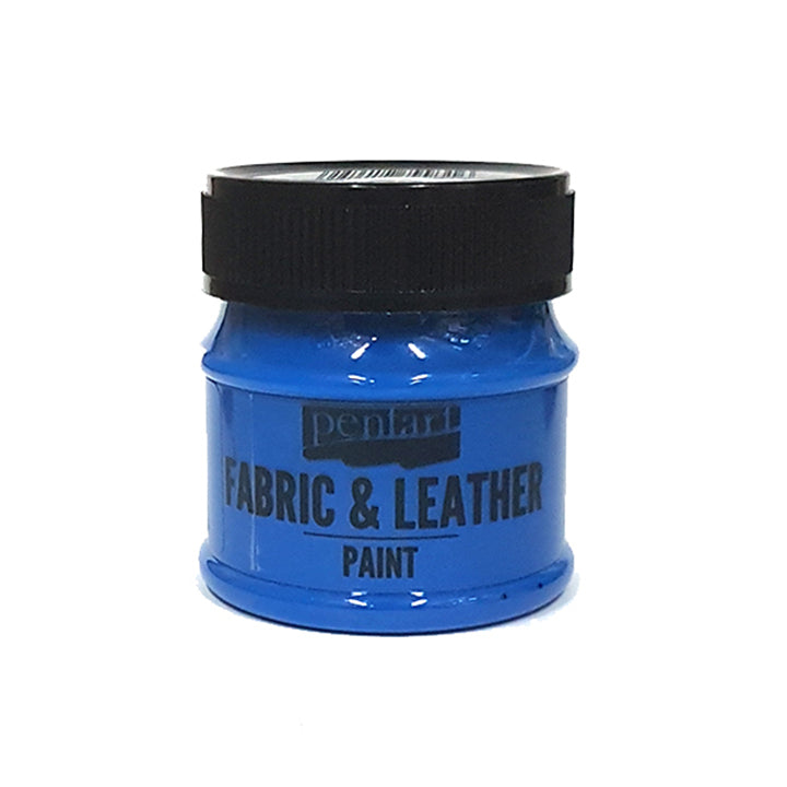 Farba do tkanin i skóry Pentart 50 ml – niebieska