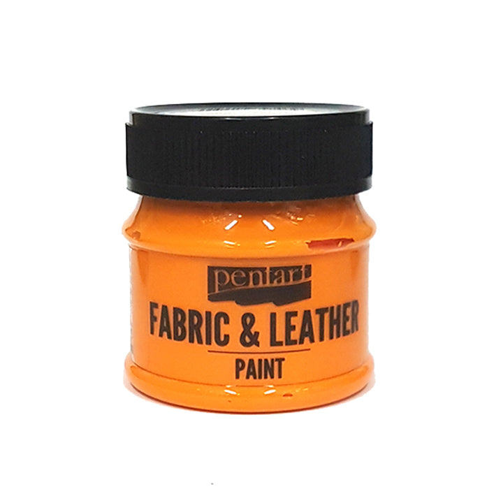 Farba do tkanin i skóry Pentart 50 ml – pomarańczowa