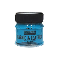 Farba do tkanin i skóry Pentart 50 ml – turkusowo-niebieska
