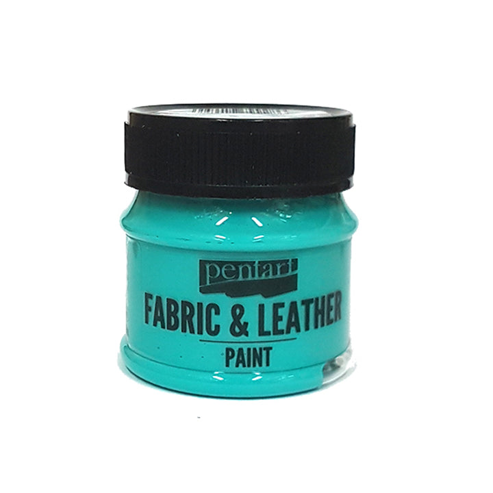 Farba do tkanin i skóry Pentart 50 ml – turkusowa zielona