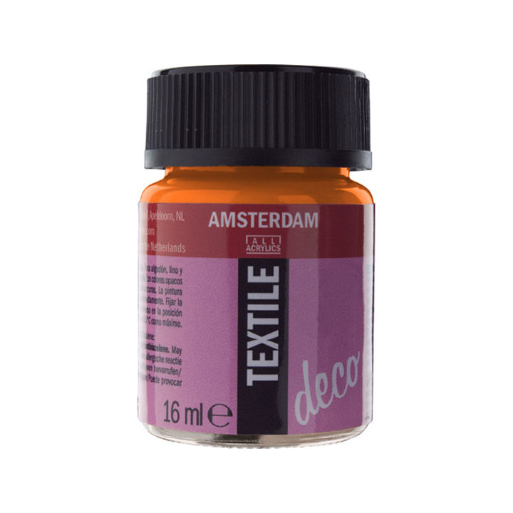 Amsterdam Textile Deco 16ml – 263-pomarańczowa nieprzezroczysta