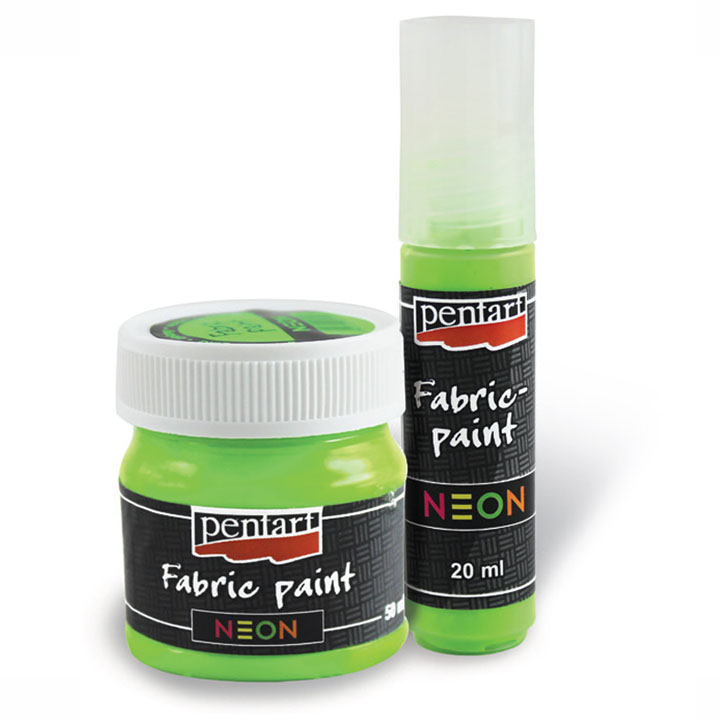 Farba do tekstyliów NEON 50 ml – 20179 - neon zielona
