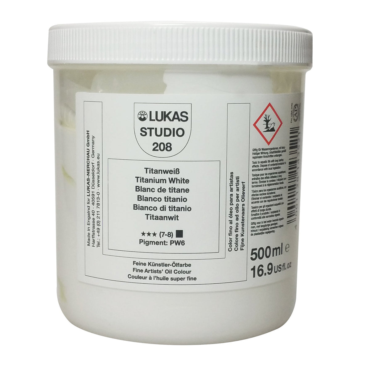 Farba olejna LUKAS Studio - 500 ml Biel tytanowa